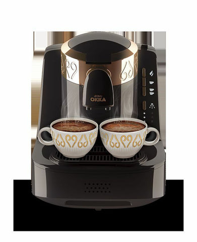 ARZUM OKKA FULL AUTOMATIC TURKISH COFFEE MAKER Machine +coffee /CHROME/ BLACK