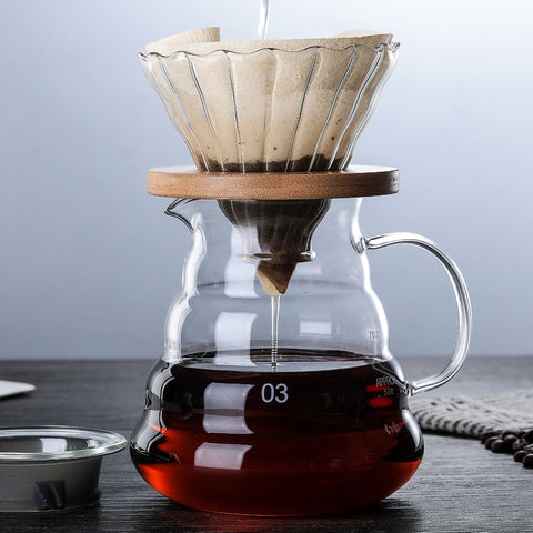 1PC Glass Coffee Pot Cloud Shaped Coffee Kettle Reusable Coffee Pot Heat Resistant Teapot Coffee Utensils 360/600/800ml