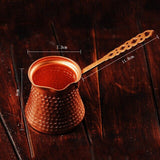 Anatolian Turkish Coffee Pot Ottoman Arabic Tea Coffee Espresso Pots %100 Copper Turkey Coffee Maker Cezve Ibrik Made in Turkey